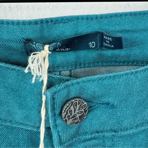 PRANA Low Rise Kara Stretch Jeans in Cool Green, Size 10, NWT! - Picture 3 of 7